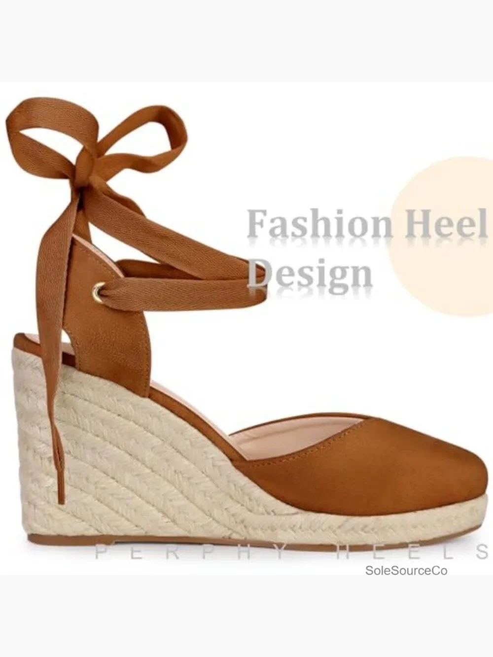 Espadrille Platform Wedge Heel Lace Up Sandals Women's Size